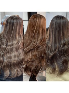 ブレンド 渋谷(BLend) マチルダボブ前髪ハイライトグレージュ