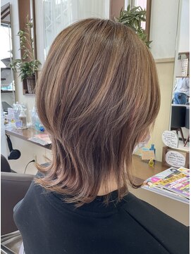 コアフィールフィス(COIFFURE fils) ウルフスタイル くびれミディマッシュウルフ