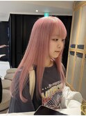 【柴田優香】ケアブリーチ色落ちも可愛いハイトーンピンクカラー