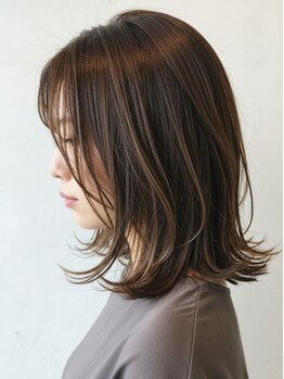 アンジュ ヘアー(Ange hair)の写真/【金山】白髪染めでも諦めないで！透明感と艶感のあるオシャレな色味が楽しめると大人女性から大好評◇
