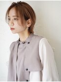 長め前髪の外ハネくびれボブ◎小顔フェザーショート20代～50代