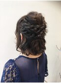 ヘアセットハーフアップ