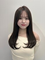 ハピネス 梅田茶屋町店(HAPPINESS)&nbsp;レイヤーカット/韓国ヘア/ブリーチなし/顔まわり/髪質改善