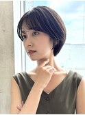 *岩田莉奈*地毛風縮毛矯正美髪髪質改善ショートボブ　新宿