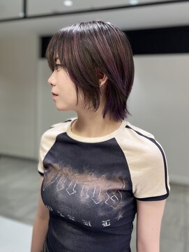 ビーハイブアヴェダ PARCO2店(BEHIVE AVEDA) デザイン×ボブウルフ【三橋由奈】