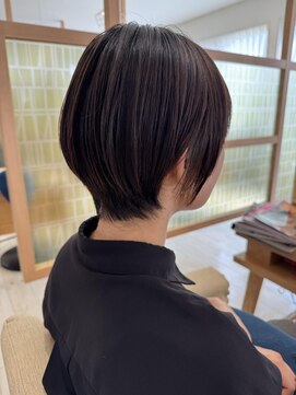 アドラーブル 長岡リップス旭岡店(adorable) ブリーチなし大人可愛いマロンブラウン似合わせ耳かけボブ