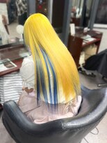 オズ 梅田店(OZ)&nbsp;原色イエロー×原色ブルー/インナーエクステ