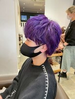 コスタ オブ リシェール(The COSTA of RICHAIR)&nbsp;パープル/ハイトーンカラー/メンズカット/越谷