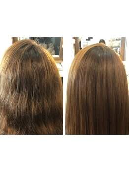 【髪質改善】最上級トリートメント導入◆アイロンを使わずこのまとまり◎おさまり抜群の美ツヤ髪を体感！
