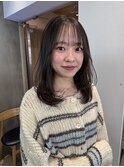 韓国顔周り/ハイレイヤーカット/ミディアムレイヤーカット/横浜