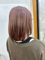 ビューティー サロン カワチ 中庄団地本店(Beauty Salon KAWACHI)&nbsp;ボブ×ピンクブラウン