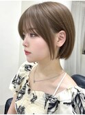 小顔効果抜群 割れない顔周り 透明感ベージュ 博多美容室