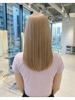 ハーツオオサカ(HE:ARTS OSAKA) HE:ARTS髪質改善トリートメントハイトーンミディ