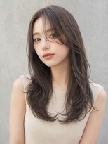 トリニティ(trinity)&nbsp;髪質改善カラー ミントベージュ ロングレイヤーカット 豊見城