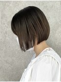 ミニボブ/イルミナカラー/大人ショートヘア/ハイライト