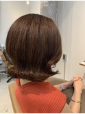 外ハネミディアムヘア 30代/40代/50代/南区