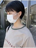 耳かけショート×ナチュラルブラック
