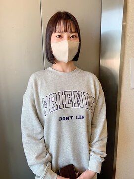 アンバースデー(UNBIRTHDAY) ストレート大人ボブ/シースルーバング●20代30代40代【HIYORI】