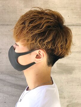 クオリス 赤塚店(QUALIS) メンズ刈り上げツーブロック前下がりマッシュショート