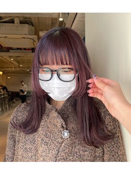 ロロ(ro-ro) 【恵比寿ro-ro】顔まわりレイヤー×赤みブラウン