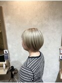 【庄内/ショートヘア】白髪ぼかしハイライトも人気♪