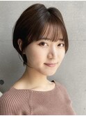 黒髪/グレーベージュ/レイヤーロング/前髪パーマ[西船橋/津田沼]