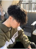 【SKILL】ツーブロック刈り上げショートメンズパーマハイライト