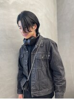 ファイブバイジエクト 堀江(FIVE by The Ect)&nbsp;メンズウルフ　ウルフカット　前髪長めウルフ　ウルフ前髪