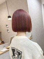 アンビシャス 阿佐ヶ谷&nbsp;ブリーチWカラー/切りっぱなしボブ/ピンクカラー