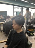 アップバング／伸ばし中/束感カット／清澄白河