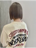 【YOKE】セピアベージュヘーゼルベージュ金髪ボブロンドレイヤー