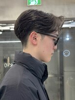 メンズセンターパート