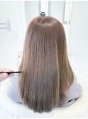 艶髪グレージュ　髪質改善　トリートメント　新松戸　個室美容室