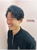 【room shinsaibashi/植松さくら】メンズカット　パーマスタイル