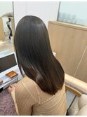 《花屋併設》ナチュラルストレート［酸性ストレートヘアセット］