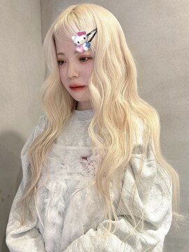 ペレ アネックス 大阪梅田茶屋町店(PELE ANNEX) くびれヘア/アプリコットオレンジ/夏のヘアアレンジ/梅田