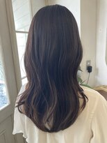 アミュレ(Amule)&nbsp;抜け感ミディアムロングレイヤー暗髪ナチュラルブラウン