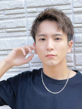 ハレ ヘアサロン(Hale hair salon) Haleブルーブラックニュアンスパーマスパイキーショートバーバー