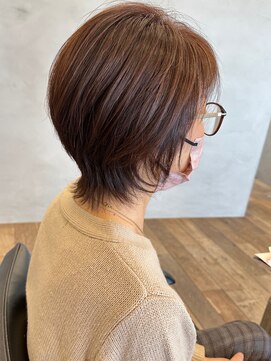 ジョイス(JOYCE) ショートウルフ＋明るい白髪染め【脱白髪染め】