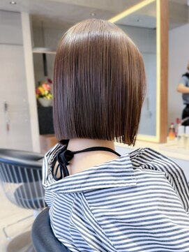 ロンド ロワール 門前仲町(Lond Loire) ボブショートボブ縮毛矯正ベージュグレージュ門前仲町