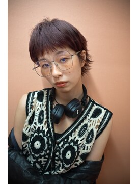 キジ(KIJI) マッシュウルフ/ショート/ショートバング/レッド/レッドブラウン