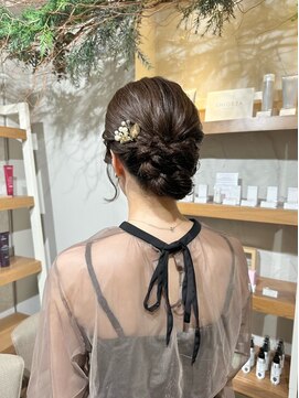 アミー 銀座(Ammy) 結婚式ヘアセットyu #お呼ばれヘア#ヘアセット#ヘアアレンジ