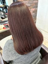 セプト 天神大名(SEPT.)&nbsp;レッドブラウン 暖色系 艶髪カラー 髪質改善 セミロング