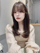 ジーナ 近鉄奈良(Zina)&nbsp;髪質改善*ダークパープル韓国小顔レイヤー前髪*美髪【Zina奈良】