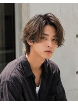 MEN's Baguz MEN'Sカット/ MEN'Sパーマ/ MEN'Sカラー 韓国ミディアム×シャドウパーマ×センターパートレイヤー