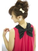 ルーズお団子アップ《ヘアセット&着付 GEKKABIJIN》