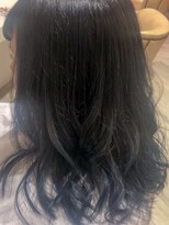 アクイール ピュール ヘア(Accueillir Pur hair) ネイビーグラデーション【見附】【長岡】