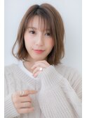 大人可愛いくすみピンク♪ルーズな外ハネボブY大宮20代30代40代