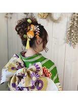 ランダーブルー(LANDER BLUE)&nbsp;ふわふわ成人式ヘアセット