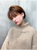 AUSTIN☆大人かわいい前髪セシルカットココアブラウンネオウルフ
